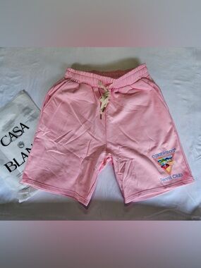 Casablanca Pink Tennis Club Men's Hybrid Shorts